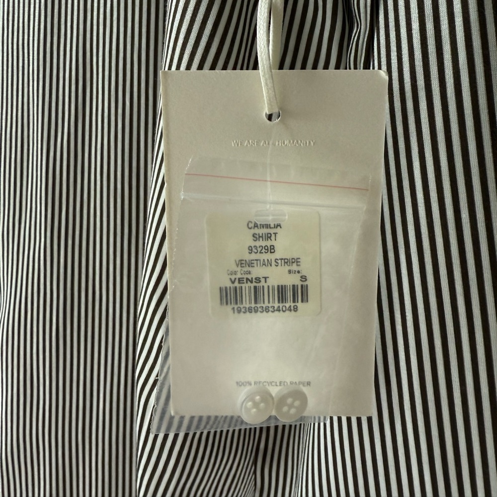 Citizens Of Humanity Camilia Striped Cotton-Silk Shirt
Size S - Picture 10 of 10